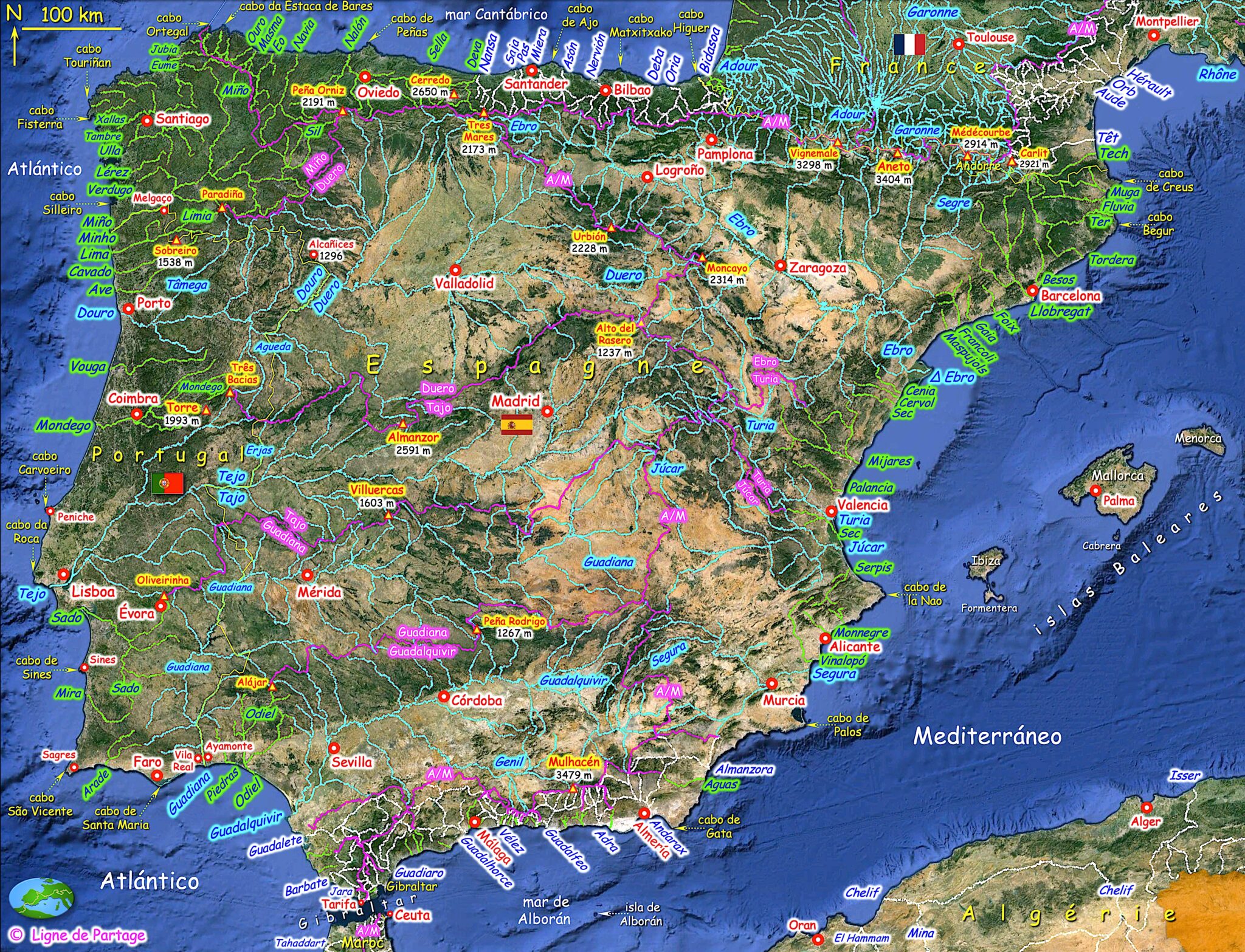 Peninsule Péninsule ibérique – Ligne de Partage